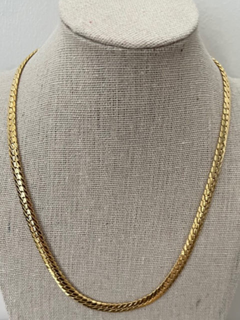single gold necklace